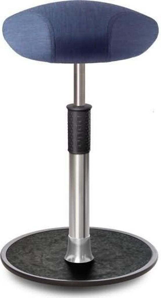 Sitz- Stehhocker Free Tall Triangel kvadrat Remix Jeans chrom /schwarz.