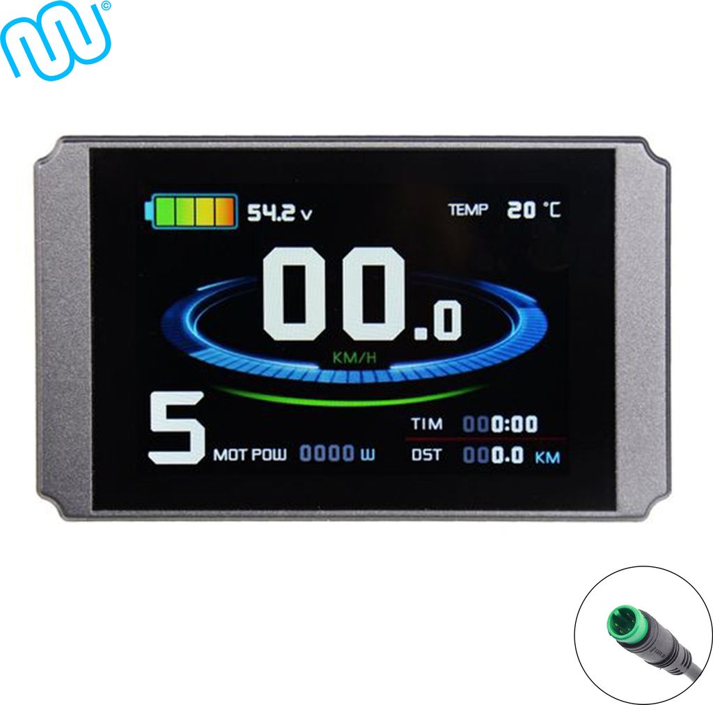 windmeile | Display KT-LCD8H mit neuem Interface, Waterproof, neue Benutzeroberfläche, LCD-Display, Beleuchtet, Multifunktional, E-Bike, Pedelec, ...