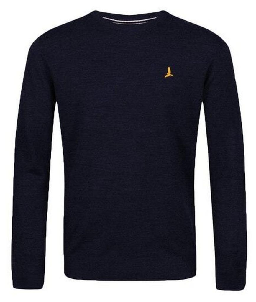 Brave Soul - Pullover für Herren, Rundhalsausschnitt, Flachstrick WH144 (XL) (Mitternachtsblau)