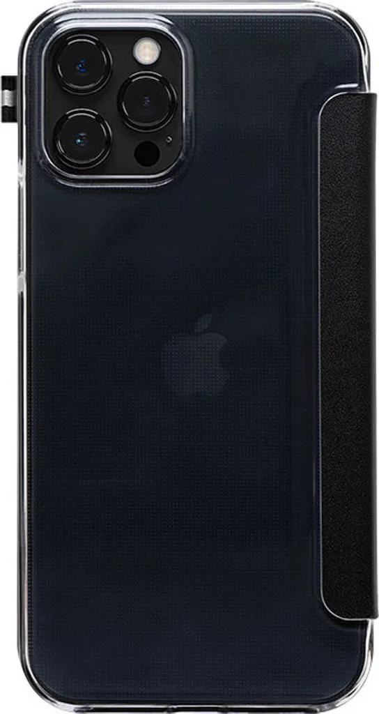 ARTEFAKT, Custodia Folio per iPhone 12/12 Pro Elysium Edition in pelle con supporto a zampa, nero