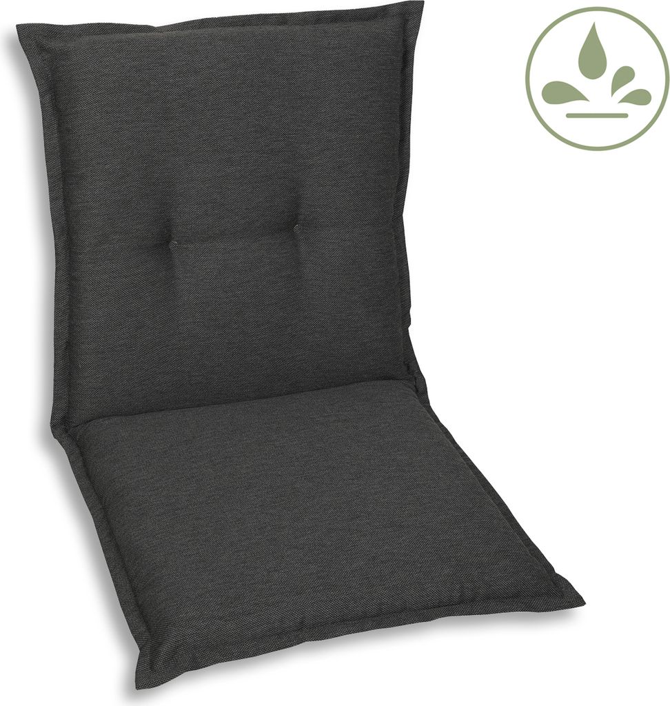 GO-DE Textil ,Cuscino per poltrona bassa ,grigio ,20924-02 Immagine del prodotto 