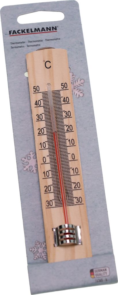 FACKELMANN Zimmerthermometer Holz, Länge: 180 mm Obrázok produktu 
