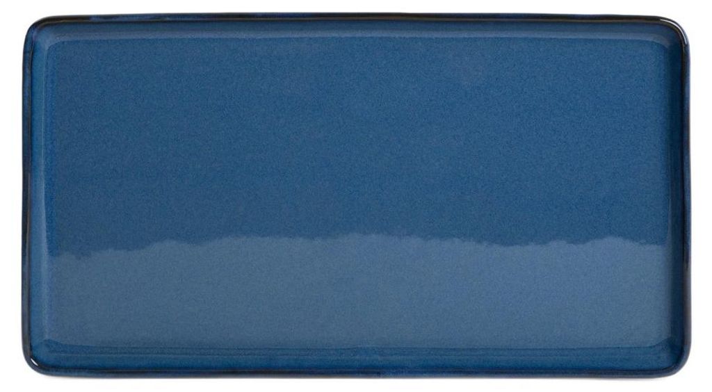 HOMLA OKINAWA Sushi Servierplatte marineblau 41x22 cm Produktbild 