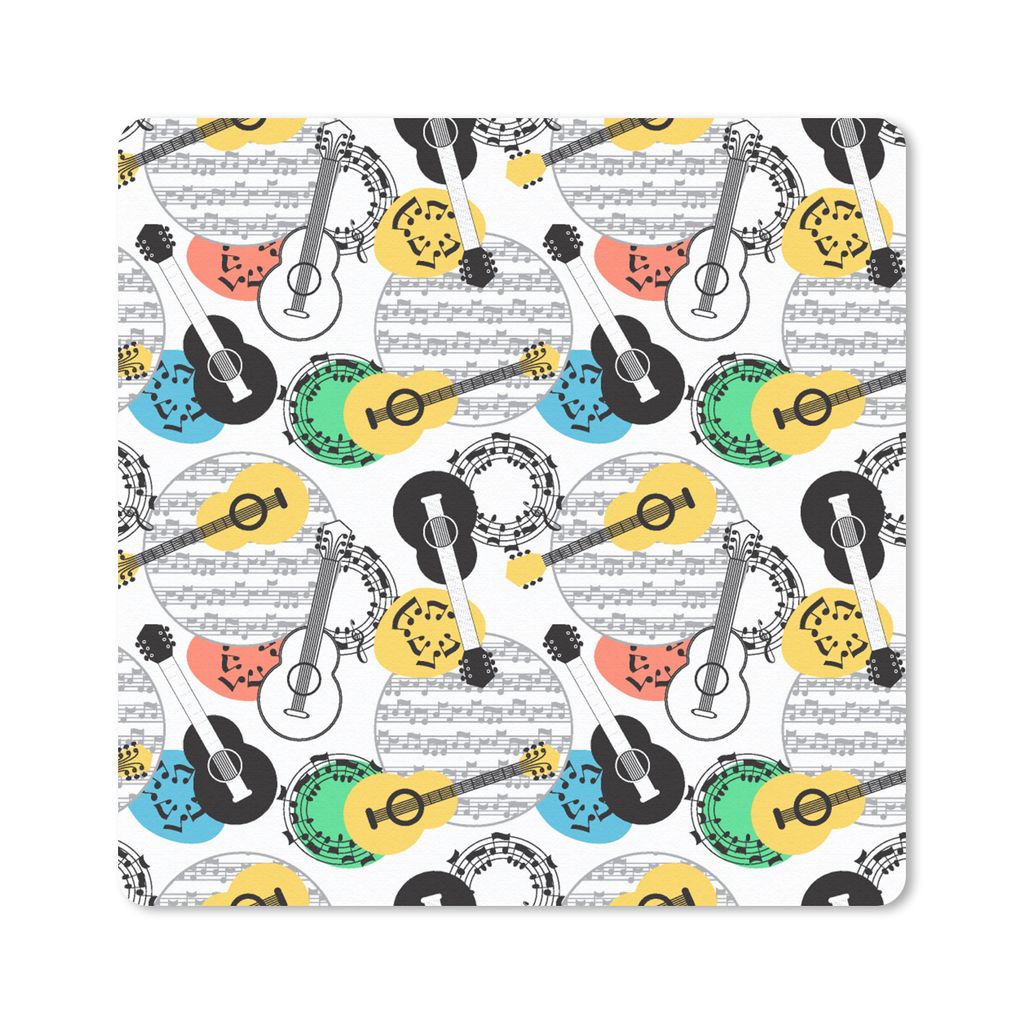 MuchoWow® Mauspad Mousepad Gitarre - Musik - Patterns - Produktbild 