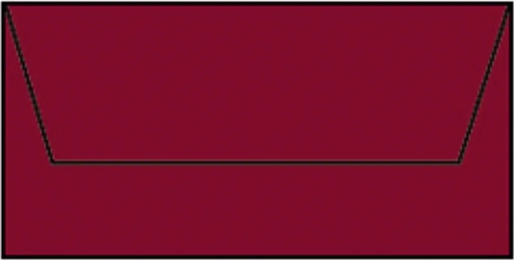 Enveloppe DL rouge opaque nervuré - Finissez-en avec les courriers ternes
