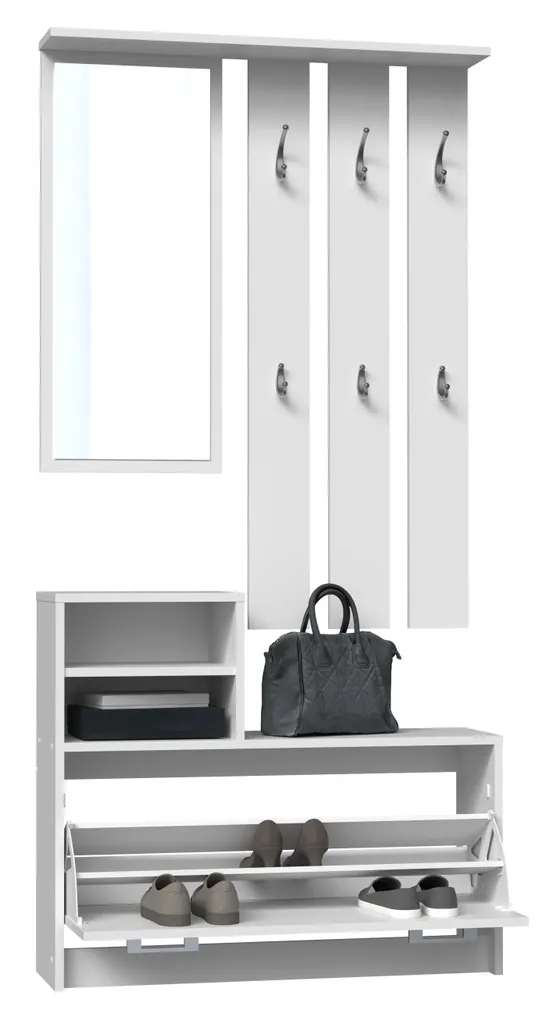 Parete PRIIT Bianca per Ingresso: Design Urban Chic a Prezzo Smart - 3