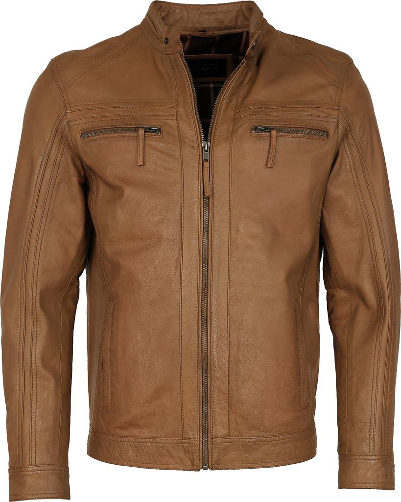 JCC Lederjacke EL101 Herren camel 48