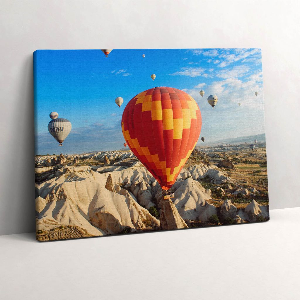 Fliegende Ballons – Leinwandbild Wandbild – 80x60 cm – Leinwandbilder – Wandbilder – Schlafzimmer – Flur