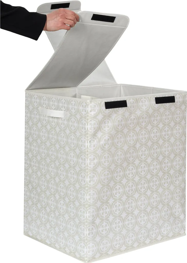 Panier à linge double 50cm pour arrêter de trier devant la machine