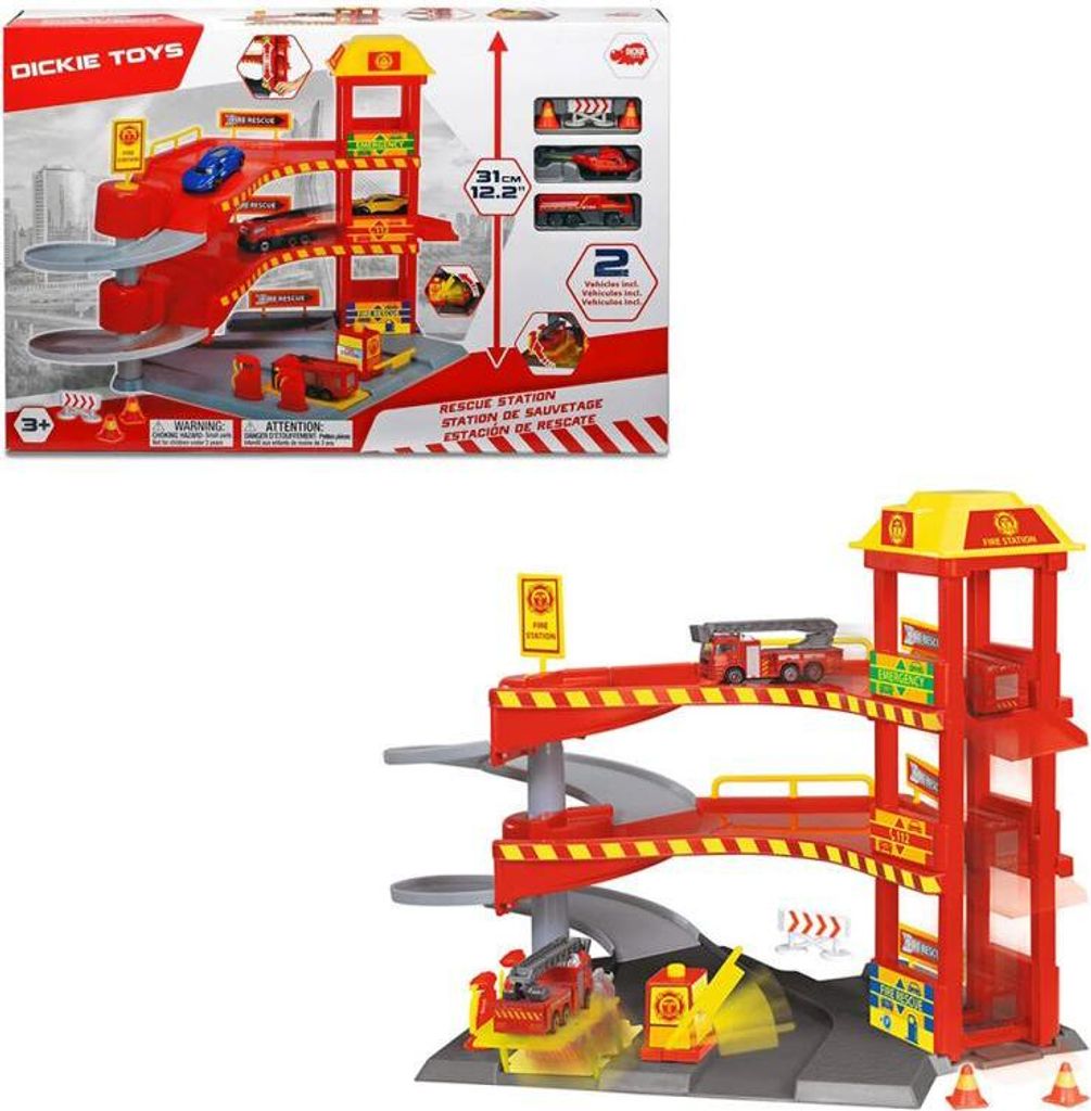 Dickie Toys Rettungsstation Garage (farblich sortiert) Produktbild 