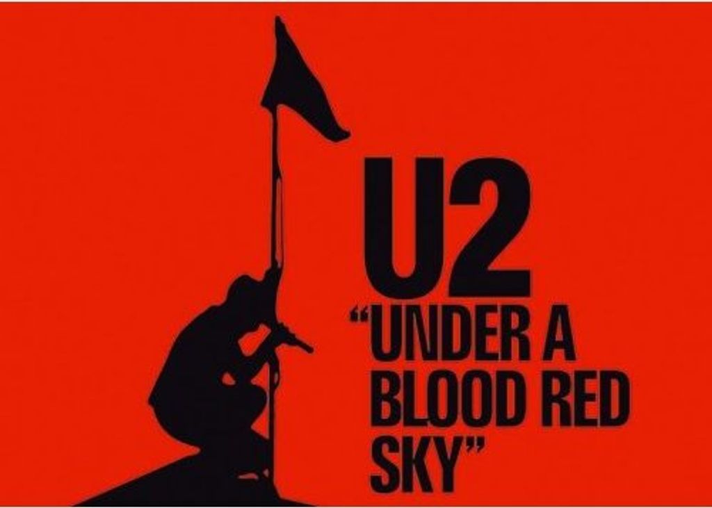 U2 - Unter einem blutroten Himmel Postkarte