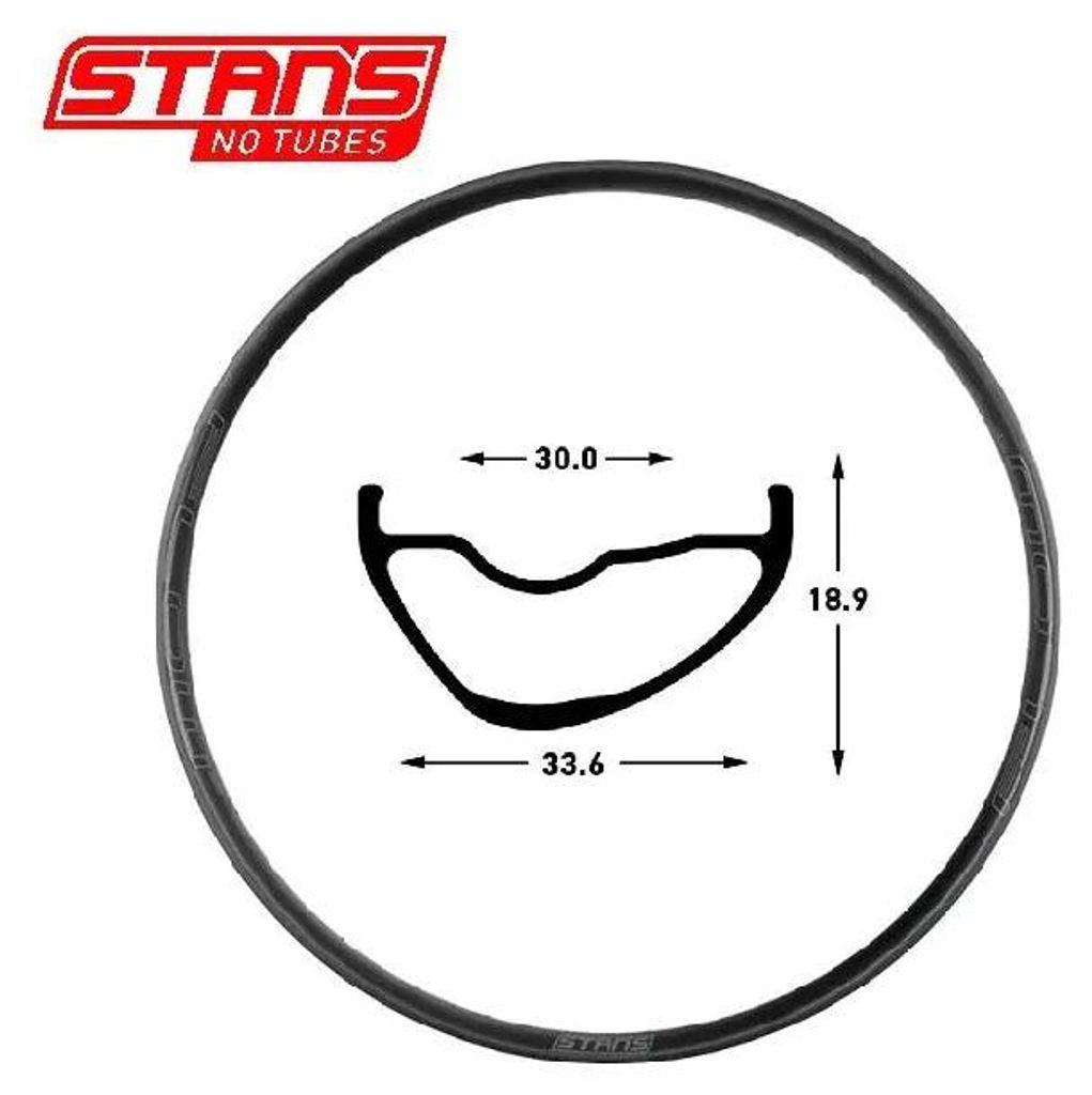 Stans Notubes Rim Flow MK4 29 32h schwarz grau snt