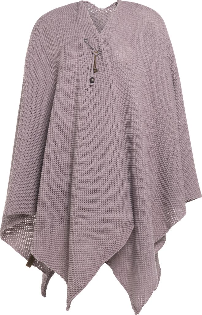 Knit Factory Jazz Poncho Cape - Mauve - One Size