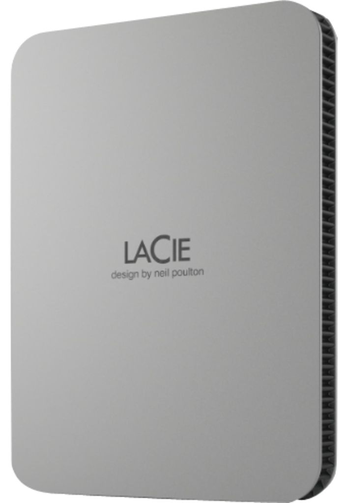 LaCie Mobile Drive 1TB Moon Silver USB 3.2 Type C