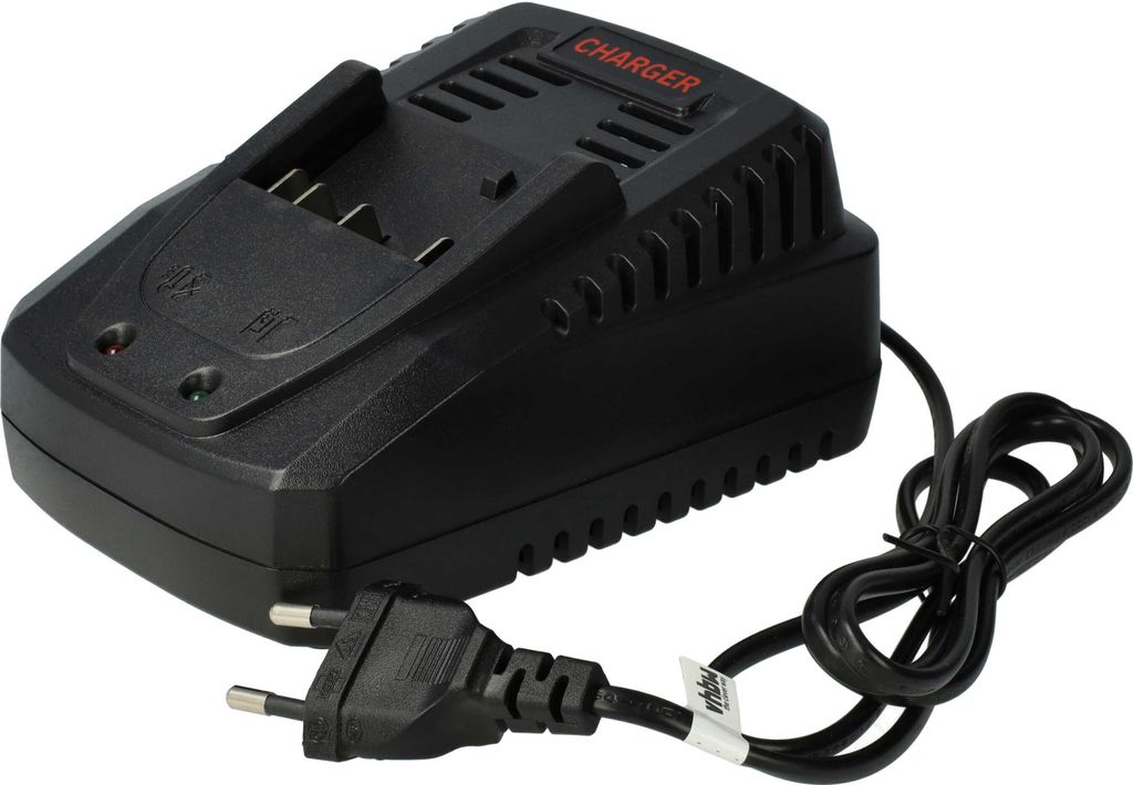 vhbw Ladegerät kompatibel mit Bosch BAT610G, LS-ZP96, BAT614, BAT618, BXT2, BAT614G, LS-ZP93, LS-ZP92, CMT250, CHT400 Werkzeug Akkus, 75 W, 14,4 V