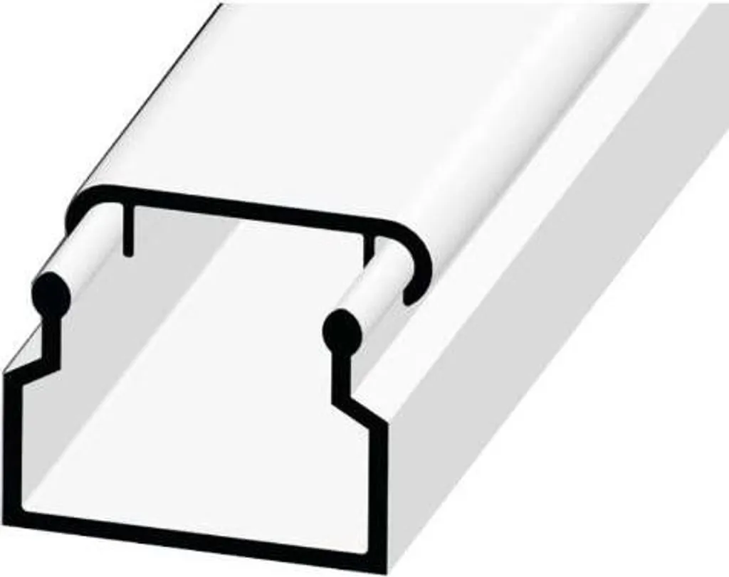 Canalina di Inserimento PVC 15x10 mm L2m - Resistenza Industriale