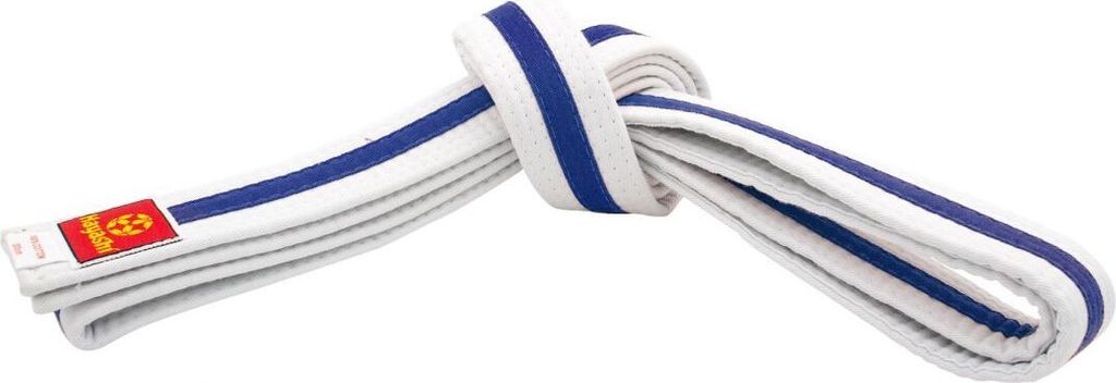 Hayashi Budogürtel zweifarbig weiß/blau/weiß 330