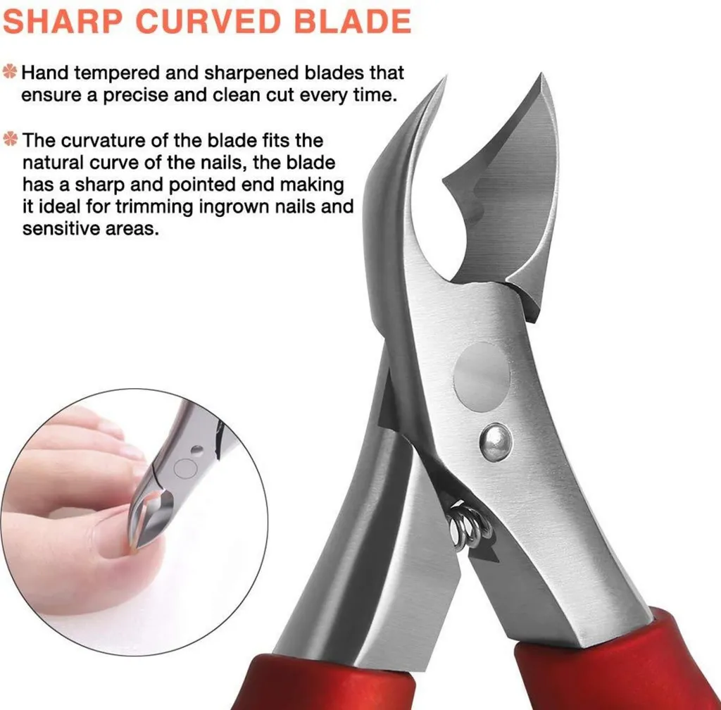 Coupe-ongles de Pédicure Professionnel avec Manche Souple Ergonomique - 3