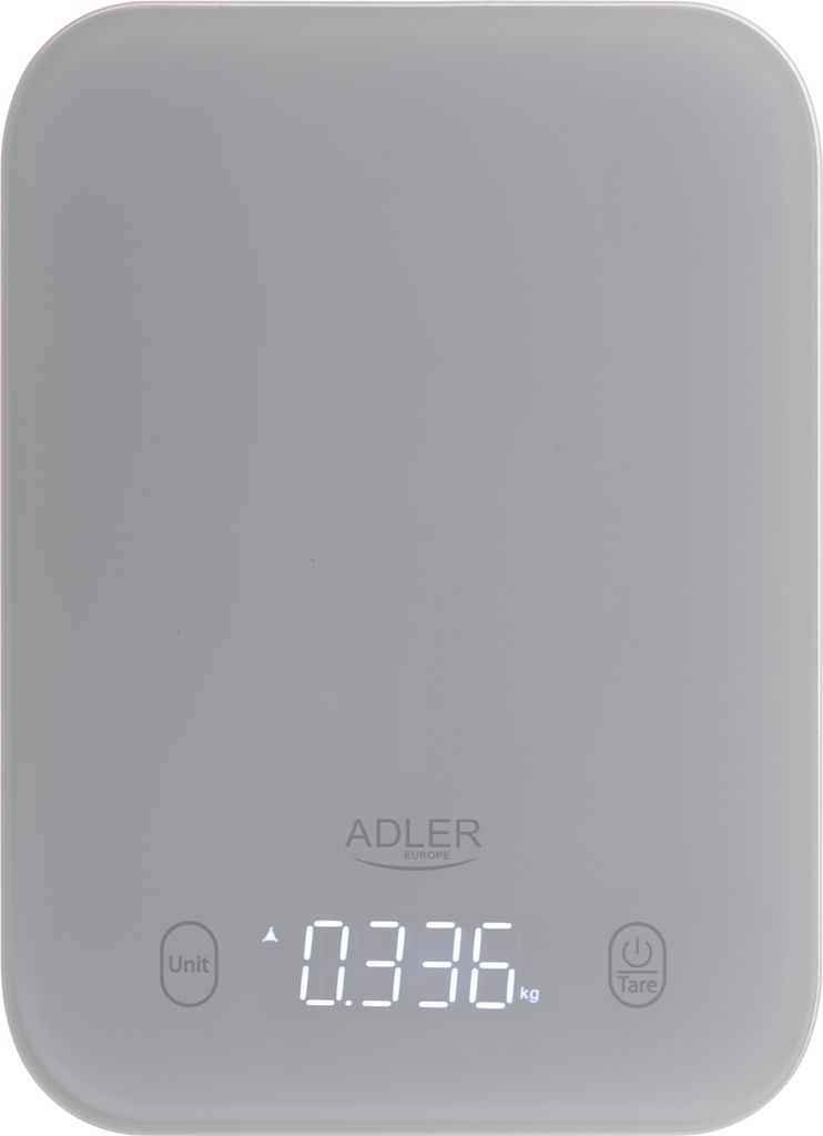Adler AD 3181 Küchenwaage, Grau, bis 10 kg