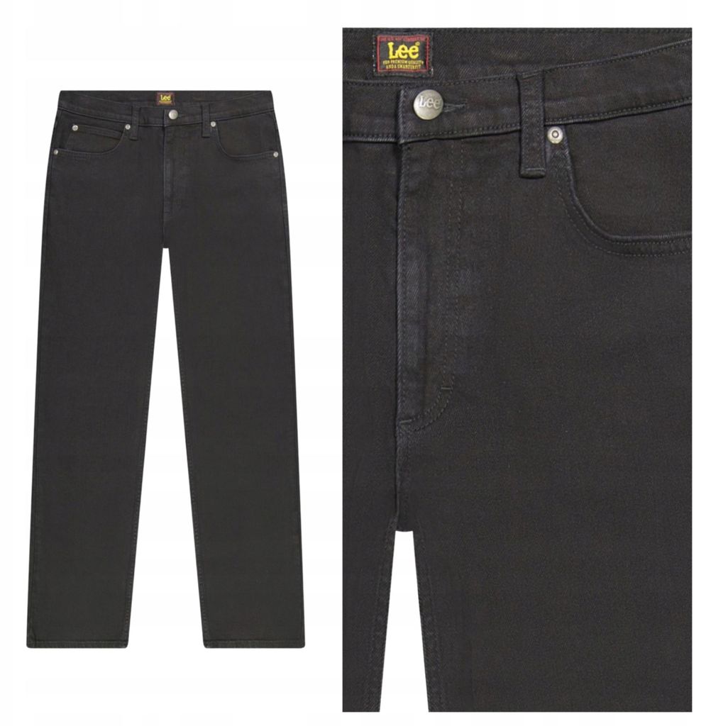Lee | West Herren-Jeans mit lockerem Schnitt und geradem Bein, Schwarz, Tiefschwarz, W33 L30