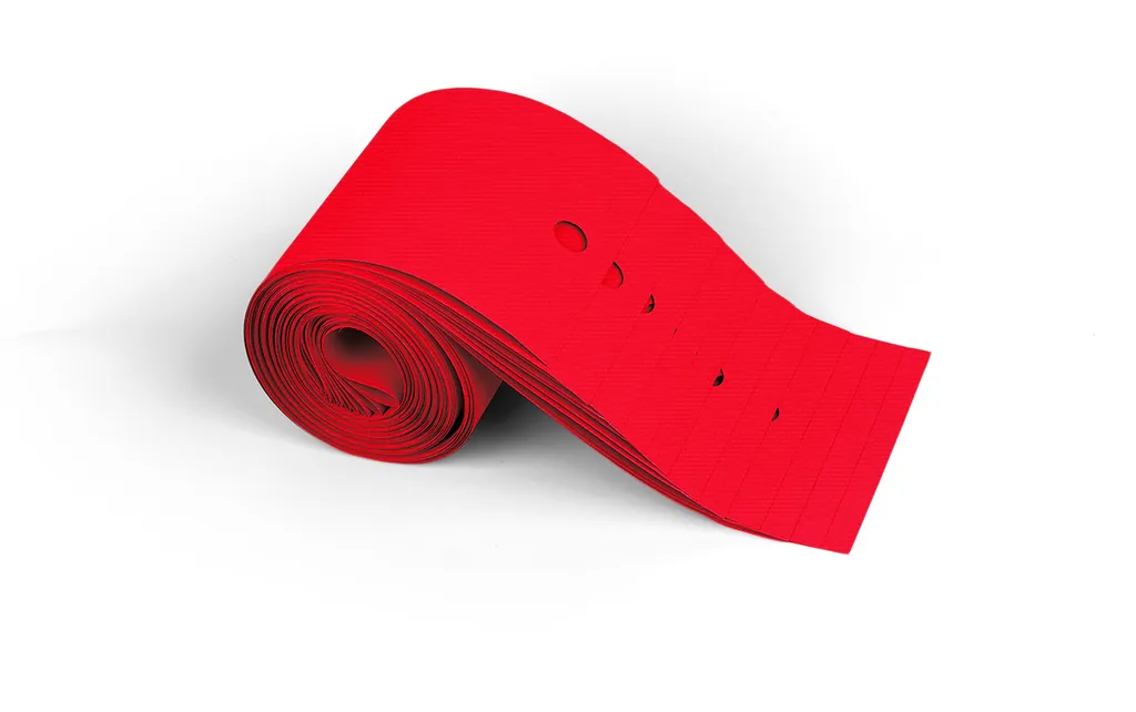 Guirlande de lettres en ruban rouge 250 cm pour décoration de fête - 20 pcs