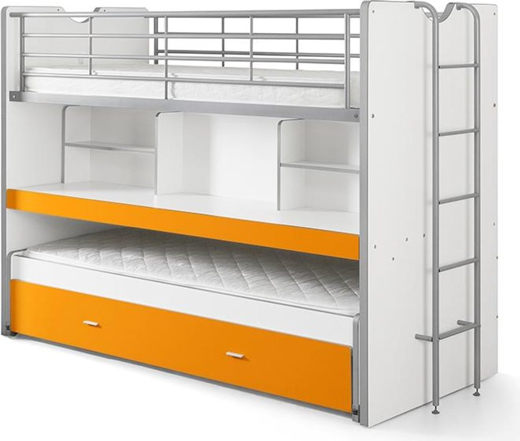 Bett Hochbett 3 Bonny Mehrfarbig 90x200 cm