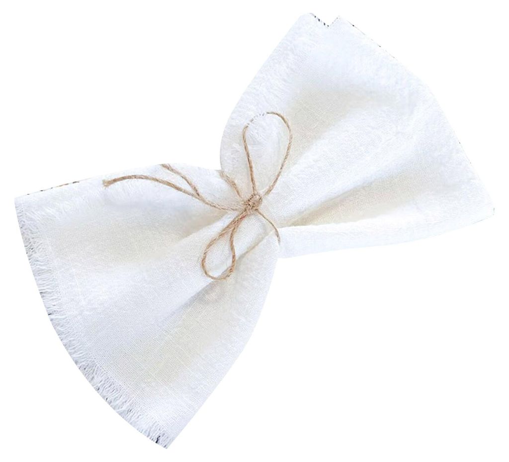 Nordische Baumwollservietten mit Fransen und Quasten, weich, saugfähig, wiederverwendbar, elegante Tischdekoration für Hochzeiten und Feiern, fü...