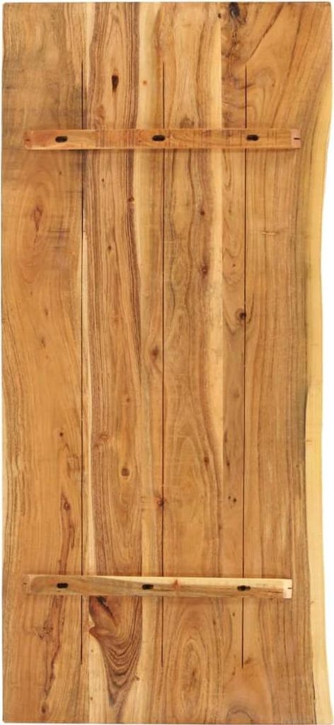 vidaXL Badezimmer-Waschtischplatte Massivholz Akazie 140x52x2,5 cm