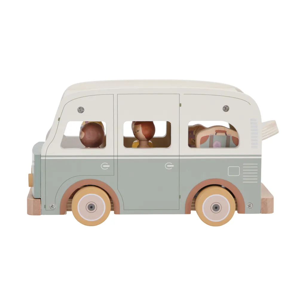 Caravane en bois Little Dutch pour stimuler l'imagination des petits campeurs