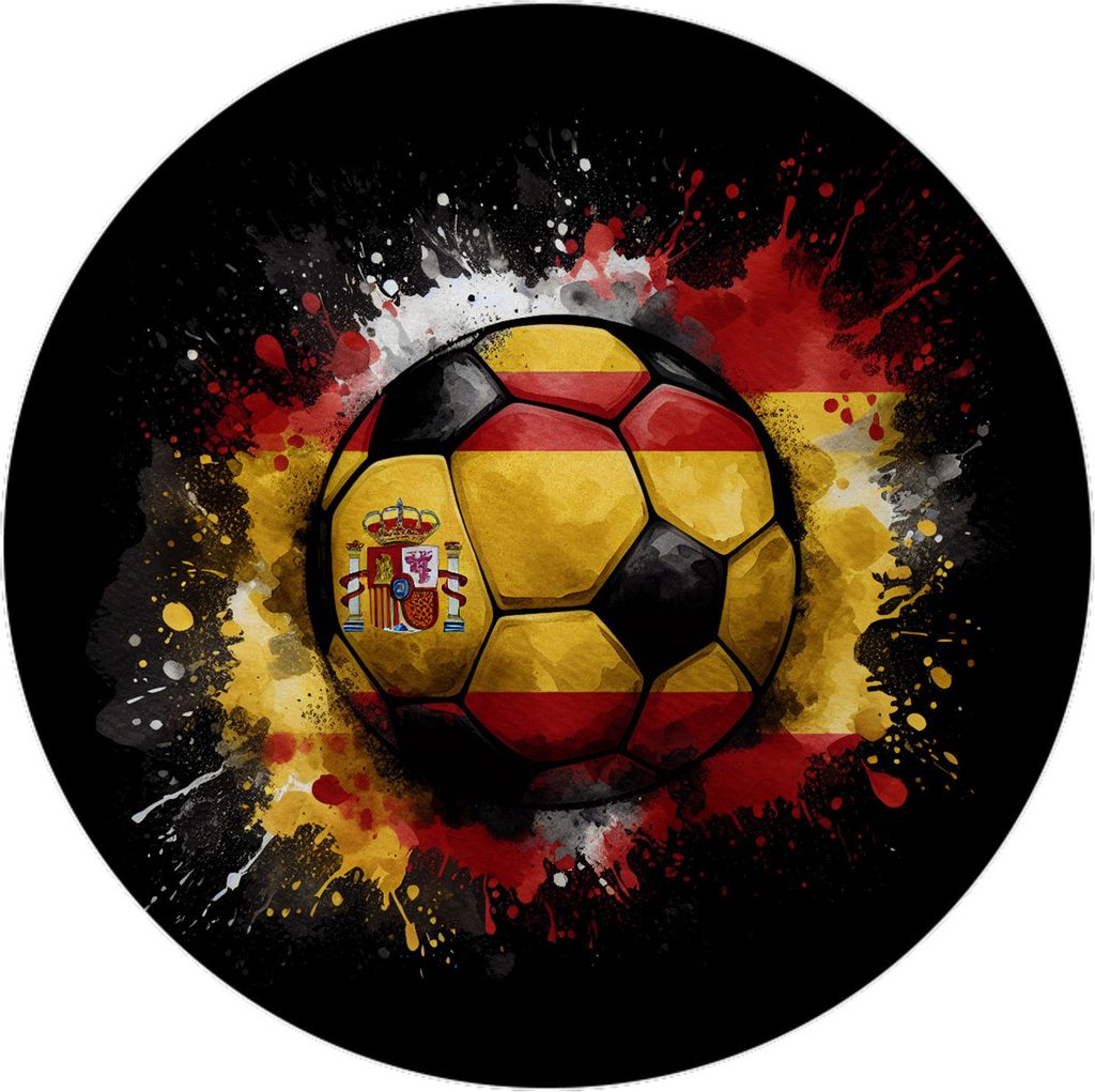 Fußball Spanien Flagge Magnet mit Flaschenöffner rund