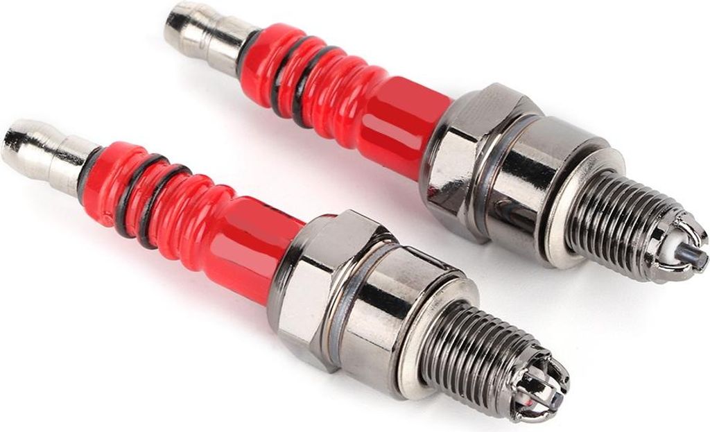 2pcs Zündkerzen A7TC A7TJC 3 Elektrodenanpassung für Scooter ATV Quads Gy6 50cc 125cc