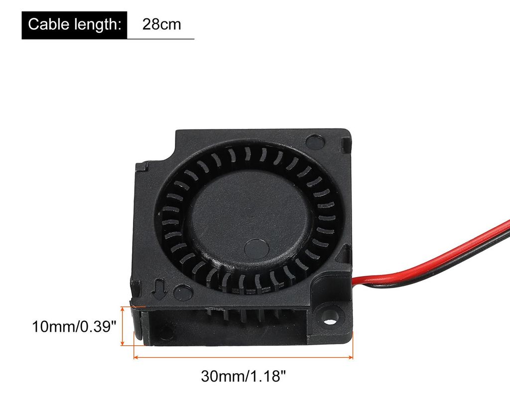 2Stk. DC Bš¹rstenloser Lš¹fter Gebl?se Kš¹hler 3010 30x30x10mm DC5V 0,15A fš¹r CPU