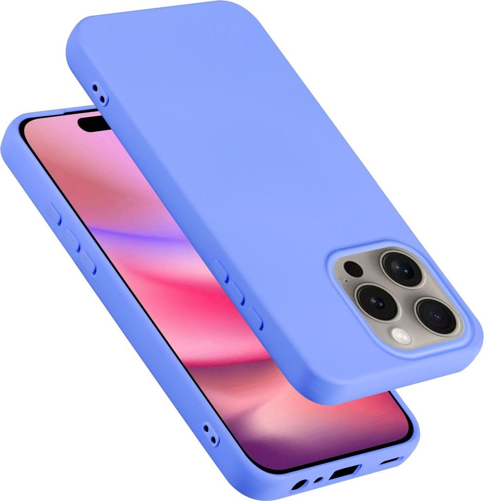 Cadorabo Hülle für Apple iPhone 16 PRO MAX Hülle Silikon Handyhülle Case aus flüssigem Silikon, Kratzfeste und stoßfeste Schutzhülle für Ap...