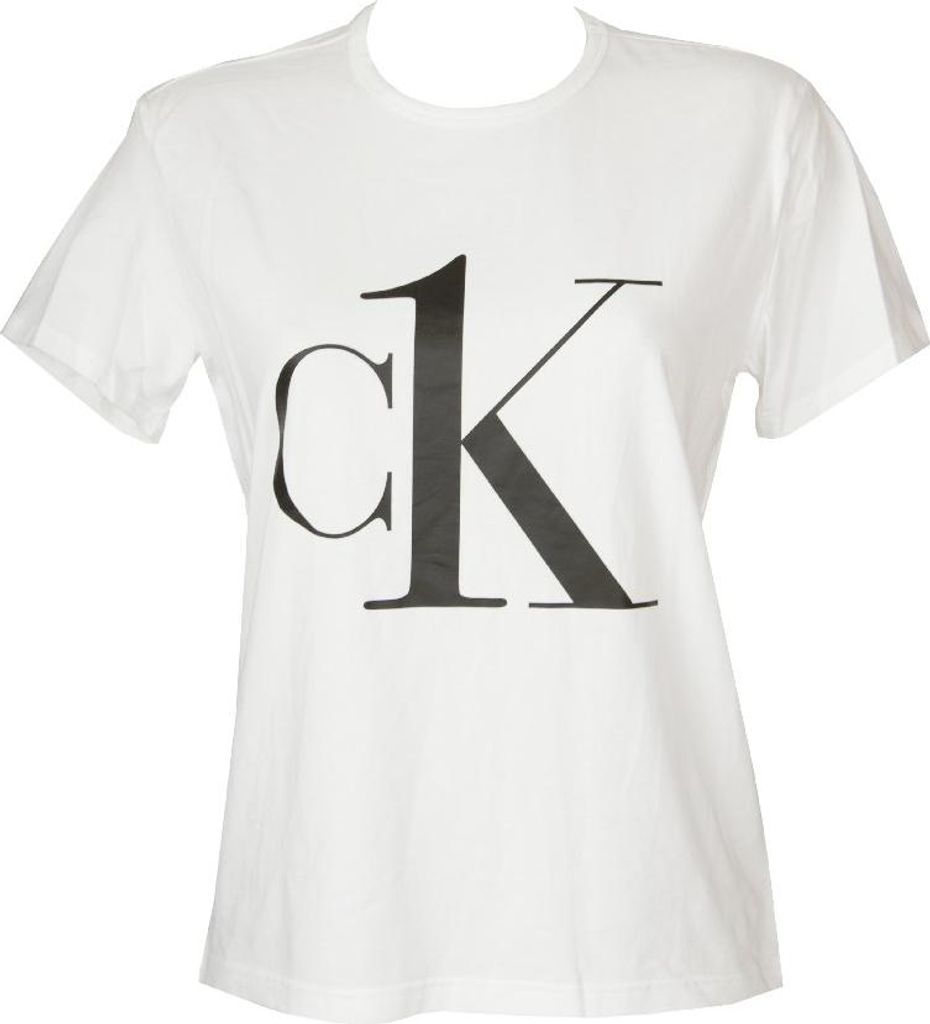 T-Shirt Kurzarm Damen Shirts Sweater CK CALVIN KLEIN Artikel QS6436E S/S CREW NECK, XS, Cotone 95%,Elasthan 5%