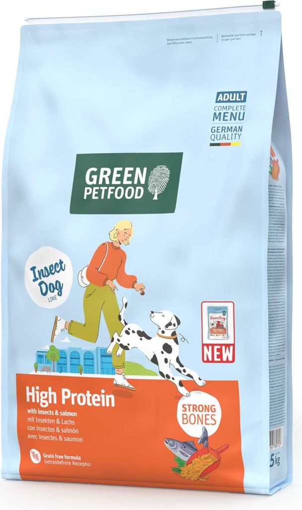 Green Petfood Dog - High Protein with Insects | 7,5kg