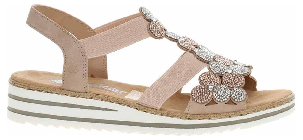 Rieker Sandalen Plat  Sandalen Plat - Roze - Maat 38 Produktbild 