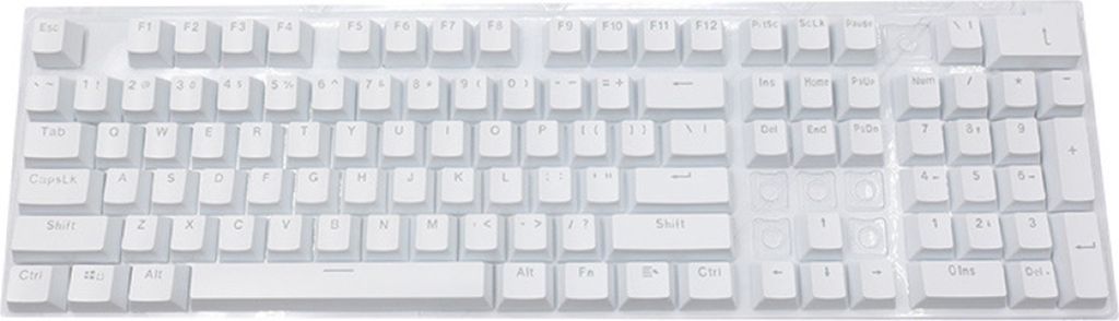 104pcs/Setschlüssel CAP Universal Ergonomic ABS High-End-Backbeleuchtungstaste oder mechanische Tastatur-Weiss