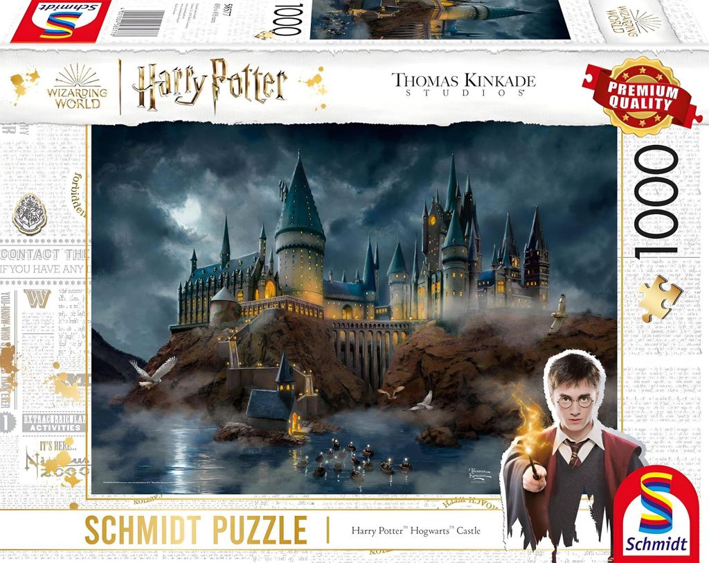 Schmidt Spiele Puzzle 1000 Teile Warner Wizarding World, Harry Potterâ„#, Hogwarts Castle