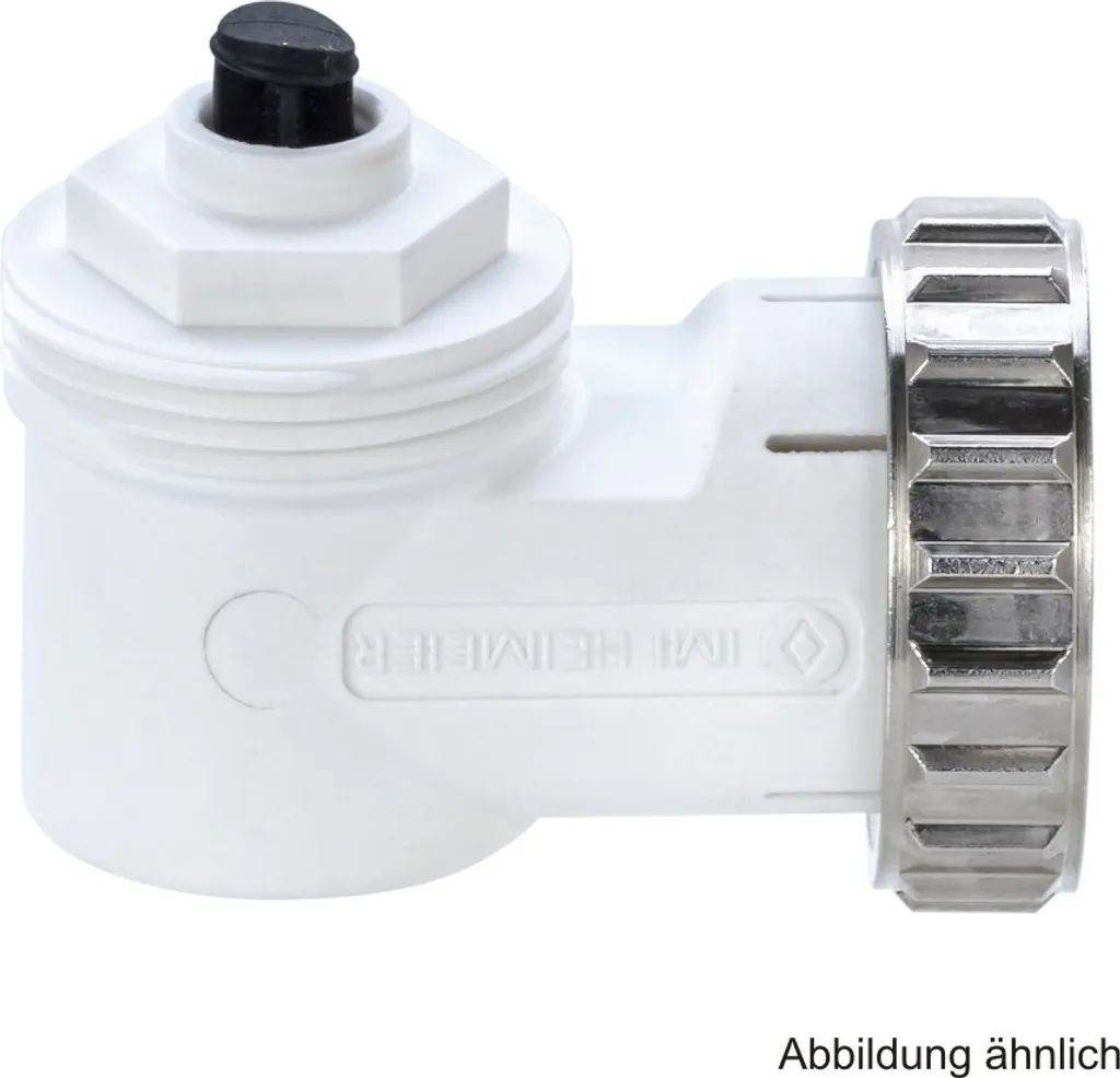 Adaptateur coudé pour robinet de radiateur M30x1,5 Heimeier nickelé