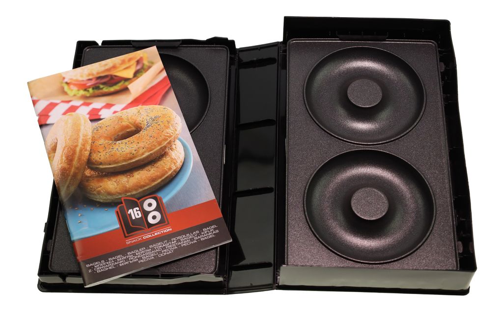 Tefal XA801612 Snack Collection Pl Bagels Eu Accessoire pour Donuts, Noir :  : Cuisine et Maison