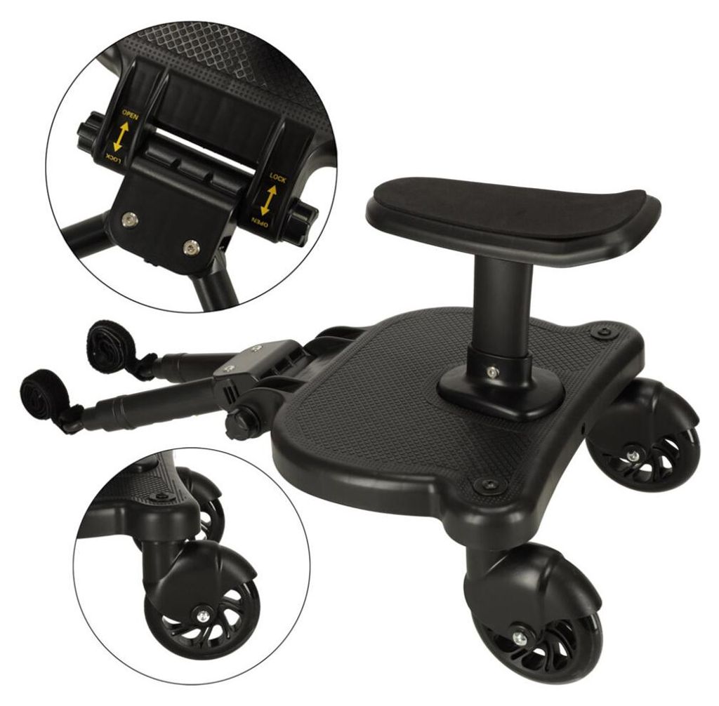 Prolunga per passeggino con seggiolino nero Immagine del prodotto 