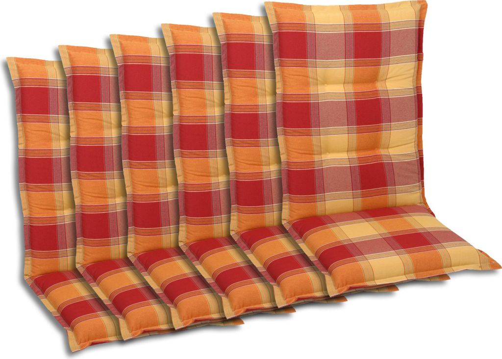 GO-DE Textil, Sesselauflage Mittellehner, 6er-Set, Farbe: Produktbild 