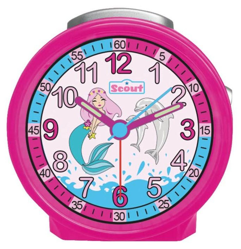 Scout Kinder Wecker 280001037 FRIENDS Nixe Delfin Produktbild 