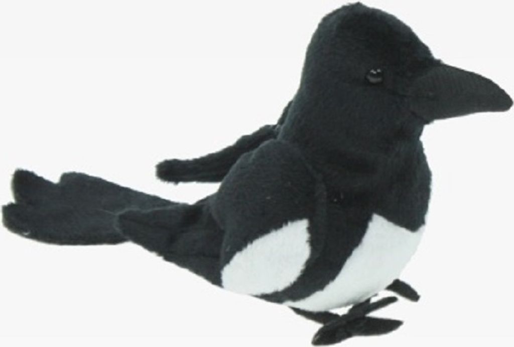 Plüschtier Elster, 14 cm, Gartenvogel Kuscheltiere Produktbild 