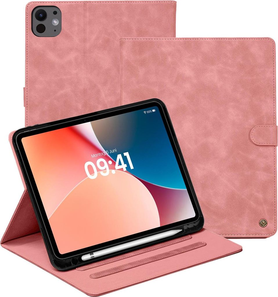 LBH Tablet Schutzhülle für Apple iPad Pro 8. Gen (M5) 2025 11 Zoll Cover Case Schutz Tablet Farbe: Rosa