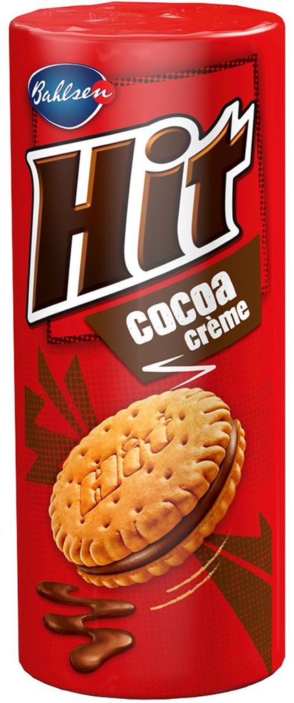 Bahlsen Hit Cocoa Creme dvojitá sušenka s kakaovou náplní Obrázek produktu 