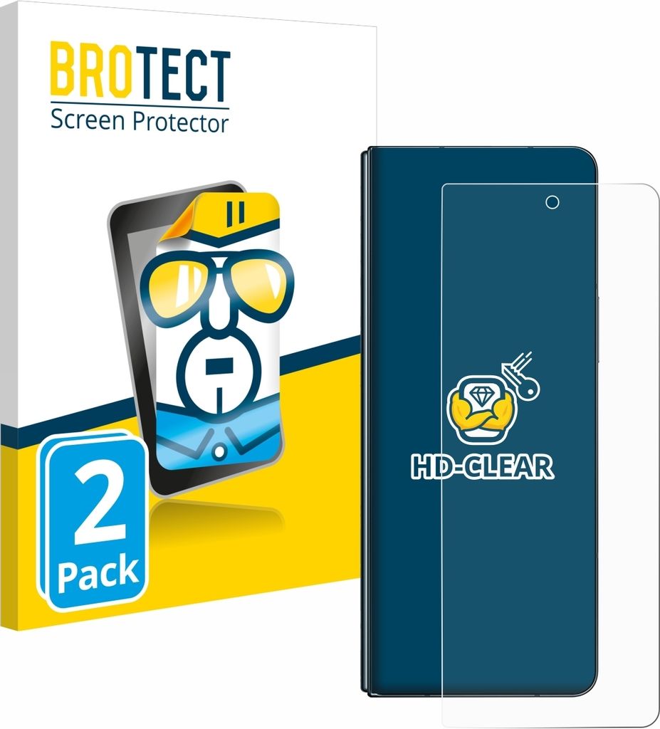 2x Für Samsung Galaxy Z Fold 4 Schutzfolie BROTECT Produktbild 