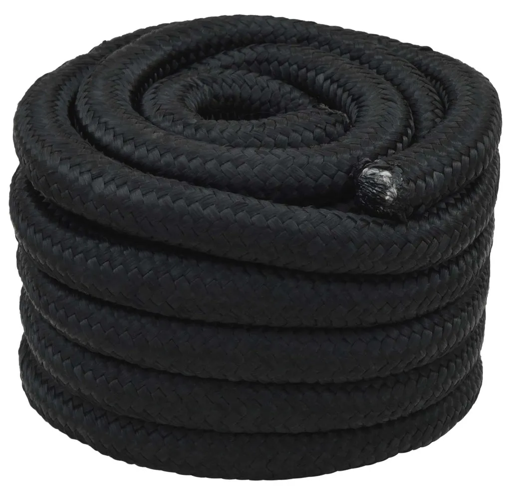 Cordage de navigation noir vidaXL en PP résistant pour amarrage