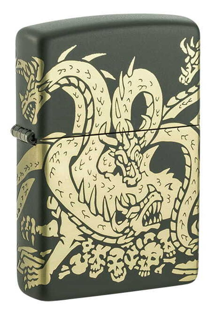 Feuerzeug Zippo Hydra Dragon Design Herren Mehrfarbig Metall