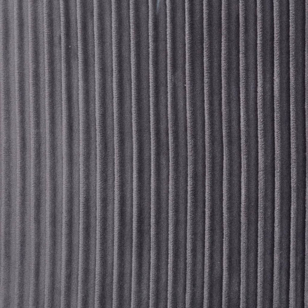 Sitzhocker "Nofy" - Samt - grau H. 38 cm - Atmosphera Produktbild 2